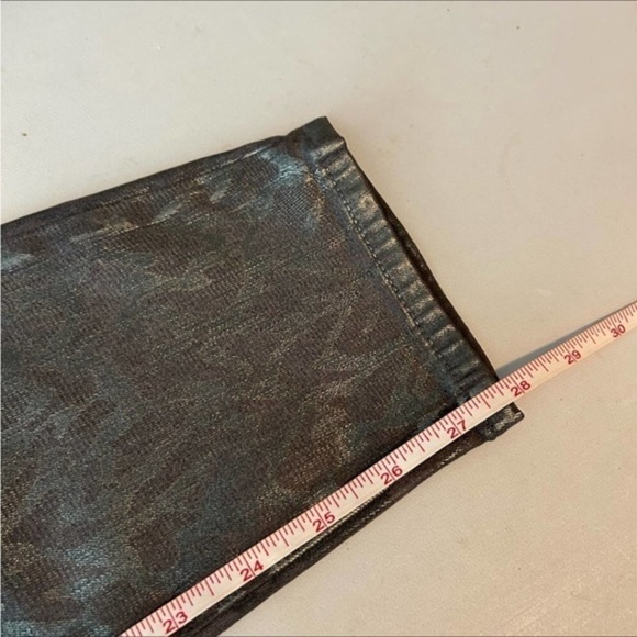 J Brand Leenah High Rise Metallic Silver‎ Python Jeans Size 32 - Picture 10 of 14